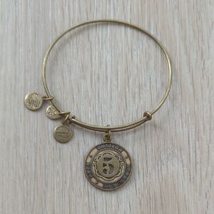 Gold Charm Bangle Bracelet
